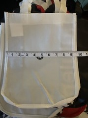 Lululemon Two Black And White Reusable Shopping Tote Bag 9.5″ x 12″