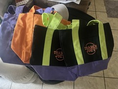 Trader Joe’s Halloween Mini Canvas Tote Bags 2025 LIMITED EDITION NWT LOT OF 4