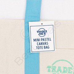 Trader Joe’s Mini Pastel Canvas Tote Bag Set Of 4 Colors Limited (New With Tag)