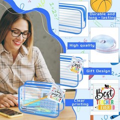 Moonld 6 Sets Teacher Appreciation Gift 6 Sets, Makeup Clear Bags