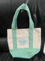 Trader Joe’s pastel mini canvas tote bags