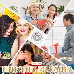 Paterr 10 Pcs Teacher Appreciation 9.06 x 6.69 x 1.57 inches, Delicate Colors