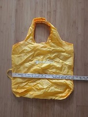 Yellow Nylon Reusable Foldable Shopping Bag Tote,Lightweight For Purse, New
