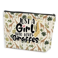 Cute Giraffe Makeup Bag Gifts Cosmetic Travel Decor Giraffes