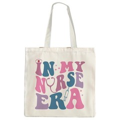 In My Nurse Era Canvas Tote Bag,Nurse Canvas Bag,Nurse Tote Bag,Nurse Appreci…