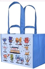 4 bags Costco Reusable Shopping Bags