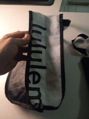 Lululemon Reusable Shopping Tote Bag Small Black & White Lot 3 Used