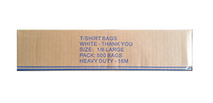 Purple Flower Thank You Plastic Heavy Duty Shopping Bags – 500 pcs/case