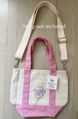 New Trader Joe’s Canvas Mini Pastel Tote Bags Multicolor Foldable D-ring strap