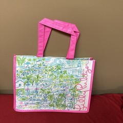 Lilly Pulitzer Reusable Medium Shopping Tote Bag Multicolor 11×14.5×7”