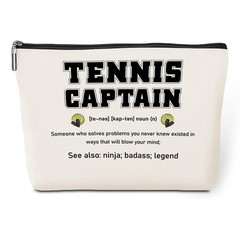 Inspirational Tennis Captain Noun Definition Makeup Bag