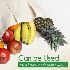 Canvas Tote Bags Bulk 15 Pack – 15×16.5 Inch – 6 oz – Large Plain Tote Bags P…