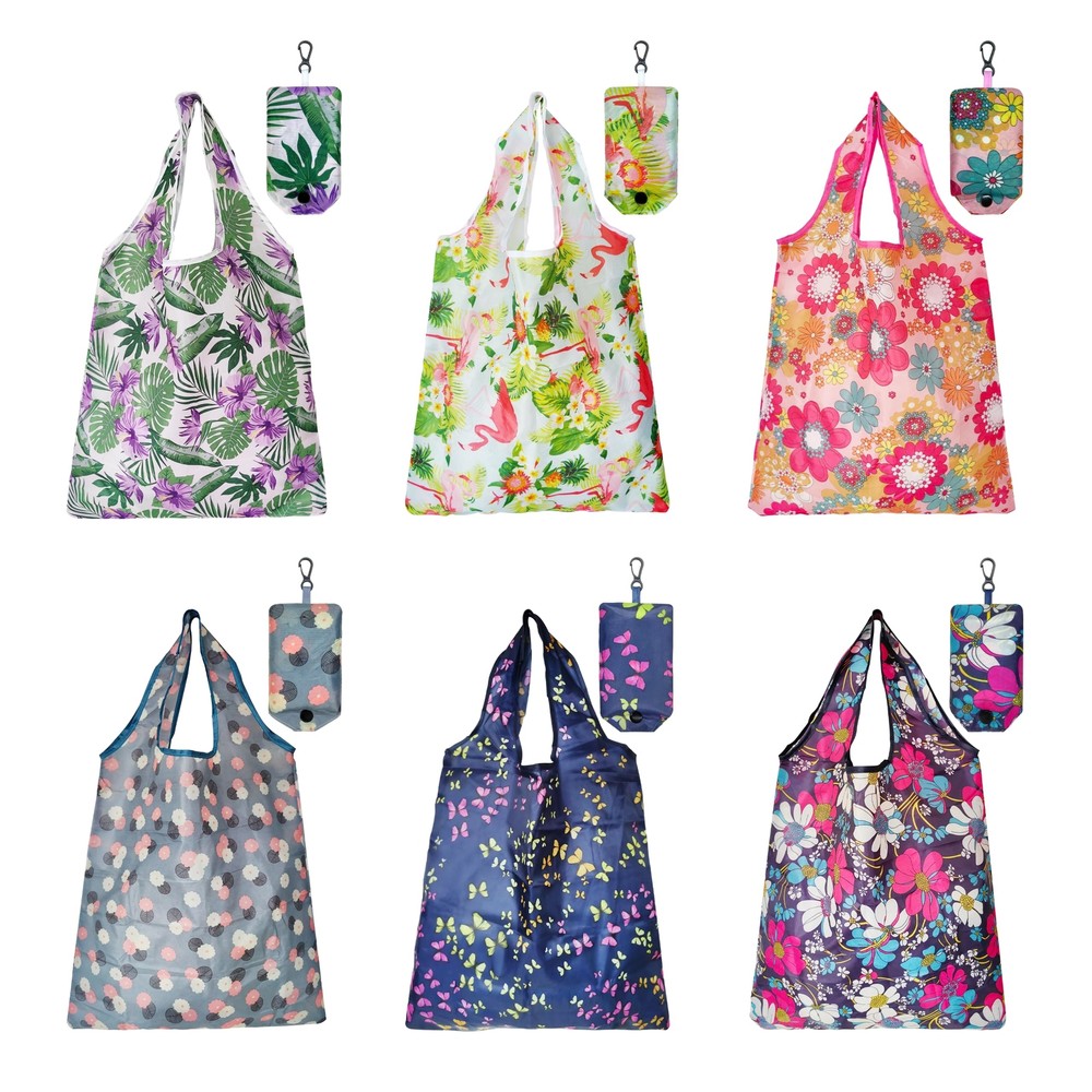 Large Reusable Bags Shopping Washable Foldable 6 Pack Grocery Bags Heavy Best
