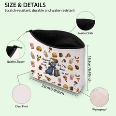 FOTAP Remy Quote Gift Anyone Can Cook Makeup 9.25 x 6.69 inches, white