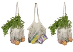 Cotton Mesh Grocery Bags – Reusable Grocery Net Bags – 100% Cotton Mesh Tote …