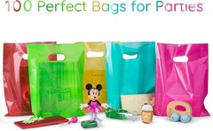 Vibrant 100 Pack 9×12 Glossy Merchandise Bags – Perfect for All Occasions