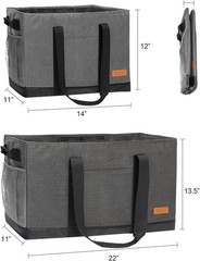 Extra Large Utility Tote Bag – Standing Reusable Grocery Bag with Handle