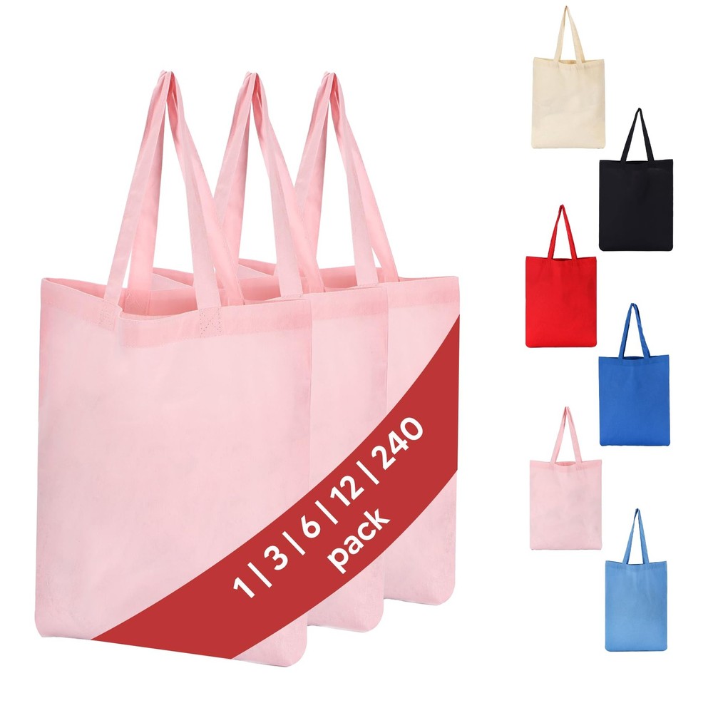 100% Cotton Tote Bags Bulk – Reusable Promotional Tote for Events, Gifts, Cus…