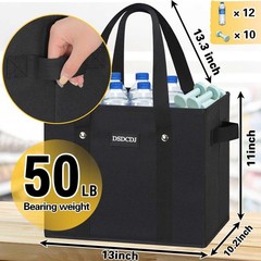DSDCDJ Reusable Grocery Bags 3 Pack – Heavy Duty Reusable Shopping Bags with