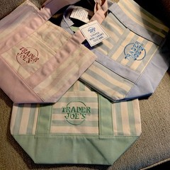 Trader Joe’s Canvas Mini Tote Bag PICK YOUR COLOR