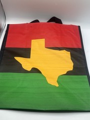 Juneteenth 6/19/2026 Reusable Tote Shopping Bags 14 x 15.5 Texas HEB
