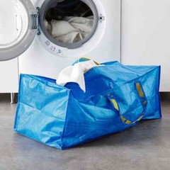 IKEA TRUNK BLUE BAG Shopping Grocery Laundry Storage Tote Bags Strong FRAKTA.