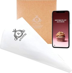 Non-Toxic Reusable Piping Bag – Dishwasher Friendly with Pro Baking Tips E-Book