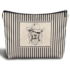 Zomhix Western Cowboy Golden Retriever Makeup Bag, Gifts for