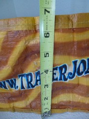 Trader Joes Reusable Grocery Bag Beach Surfboard Tropical Tote Palm Tree Plastic