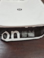 Lululemon White And Black Logo Reusable Shopping Bag
