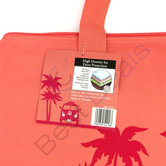 Trader Joe’s Large Insulated Reusable Shopping Tote Bag 8 Gallon Peach Color