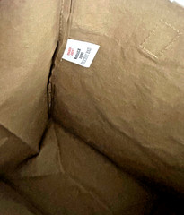 Trader Joe’s Washable Reusable Paper Grocery Brown Shopping Bag 2pc Retired RARE