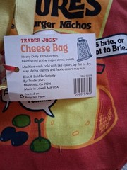 Trader Joe’s Cheese Adventures/Experience reusable canvas tote NEW with tags
