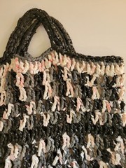 Shopping Bag Made Of Repurposed Disposable Plastic Bags Nice!