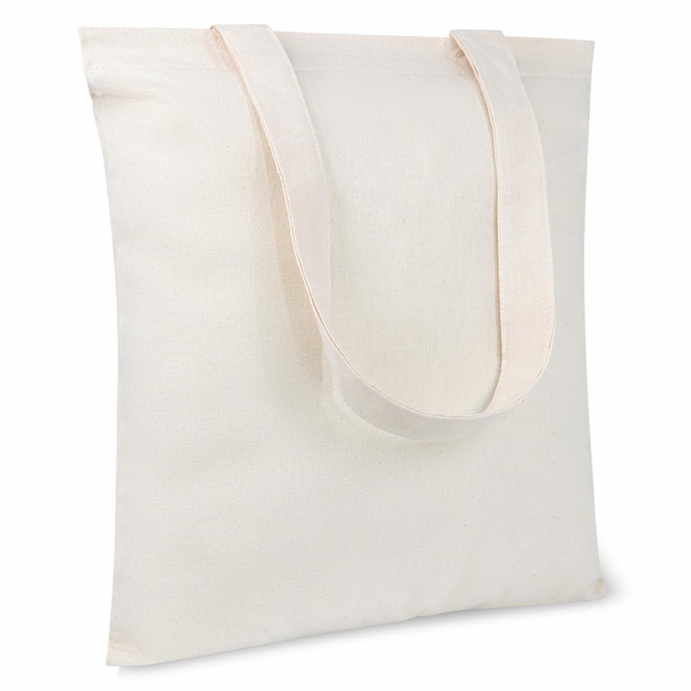 20-Pack Economical 11.8″x13″ Cotton Tote Bags, Lightweight Small Reusable Gro…