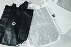 Lululemon Reusable Small Shopping Snap Closure Tote Bag – Set Of 3