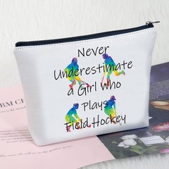 MEIKIUP Hockey Player Gifts Field One Size, Girl Bag