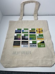 Fujifilm Canvas Tote Bag Beige Film Simulation Design Contemporary 14x12in