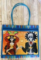 Day Of The Dead Mesh Tote Bag Bolsa De Maya De Catrina Dia De Los Muertos