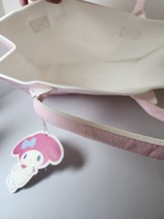 Sanrio My Melody Pink Checked Foldable Tote