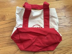 Authentic Trader Joe’s Red Mini Tote Bag 10″ x 10″