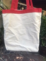 New Tote Bag Dancing Elephant Great for Heavy Books Sturdy Cotton Burlap