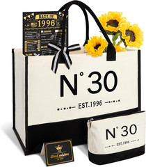 30Th Birthday Gifts for Women Reusable Grocery Bag, Unique 30 Years Old Birthday