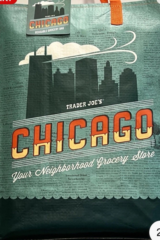 Trader Joe’s CHICAGO Regional Reusable Shopping Tote Bag