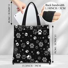 Aesthetic Canvas Tote Bag for – Cute Heavy-Duty Shoulder Bag with Zipper Pock…