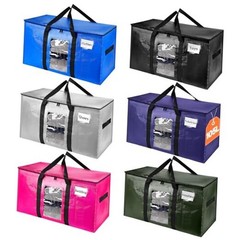 Pack Extra Large Moving Bags,Christmas Decoration Storage Bins,37Gallon Heavy 6
