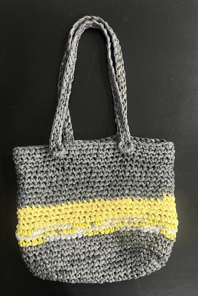 Handmade Shopping Bag Made From Plastic Grocery Bags