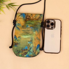 Stylish and simple drawstring change bag portable bundle messenger bag bag