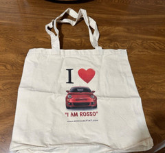 I Love My FIAT Canvas Tote Bag Shopping Yoga Lightweight Cotton 14” X 12” X 2”