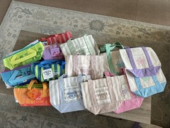 Trader Joe’s Striped Mini, Pastel Mini, Insulated Totes NWT (14 bag) COLLECTION